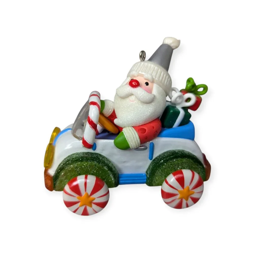 2007 Hallmark Keepsake Ornament Christmas Santa's Sweet Ride First In Series